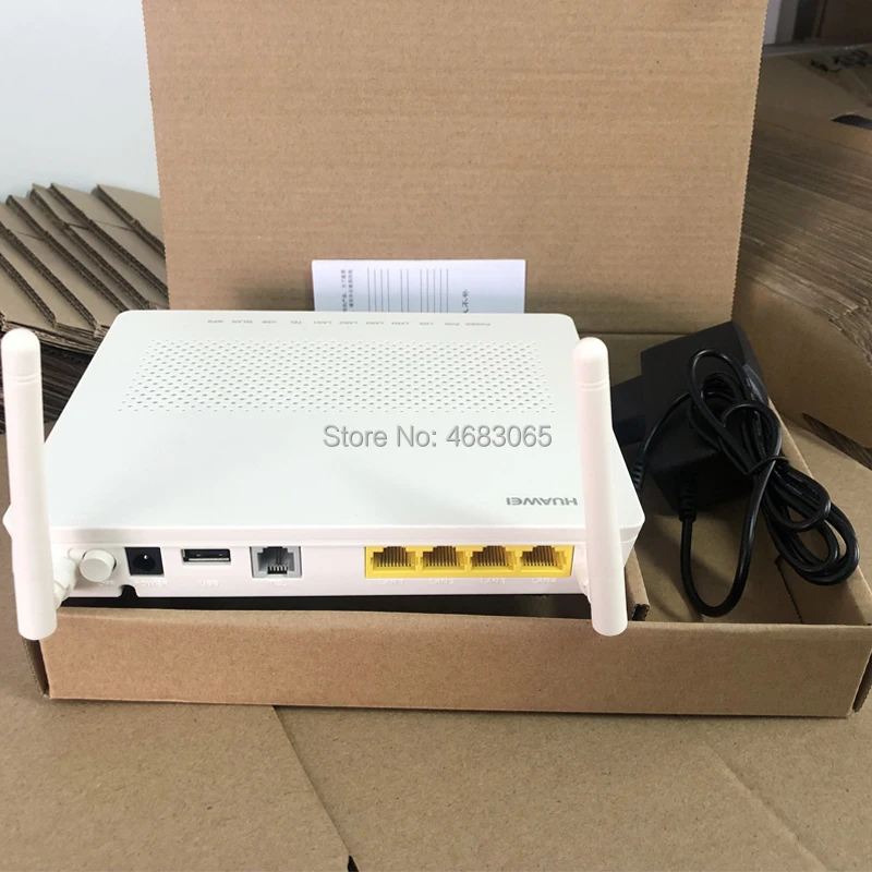 5 шт. 100% новый Huawei HG8546M Gpon WiFi Ont onu 1GE + 3FE 1TEL 1USB модем с английским программным