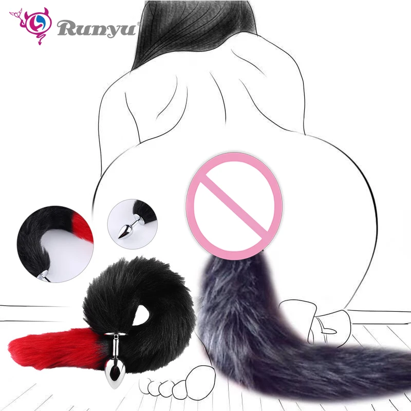 Анальная пробка Fox Tail хвостовой фаллоимитатор аксессуары для интима секс игрушки