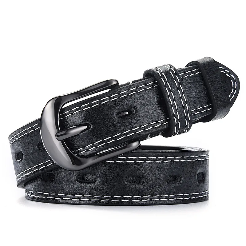 

Women Retro Vintage Hollow Out Belt Female Student Jeans Fashion Adjustable Luxury Metal Black Pin Buckle Waist Strap Student