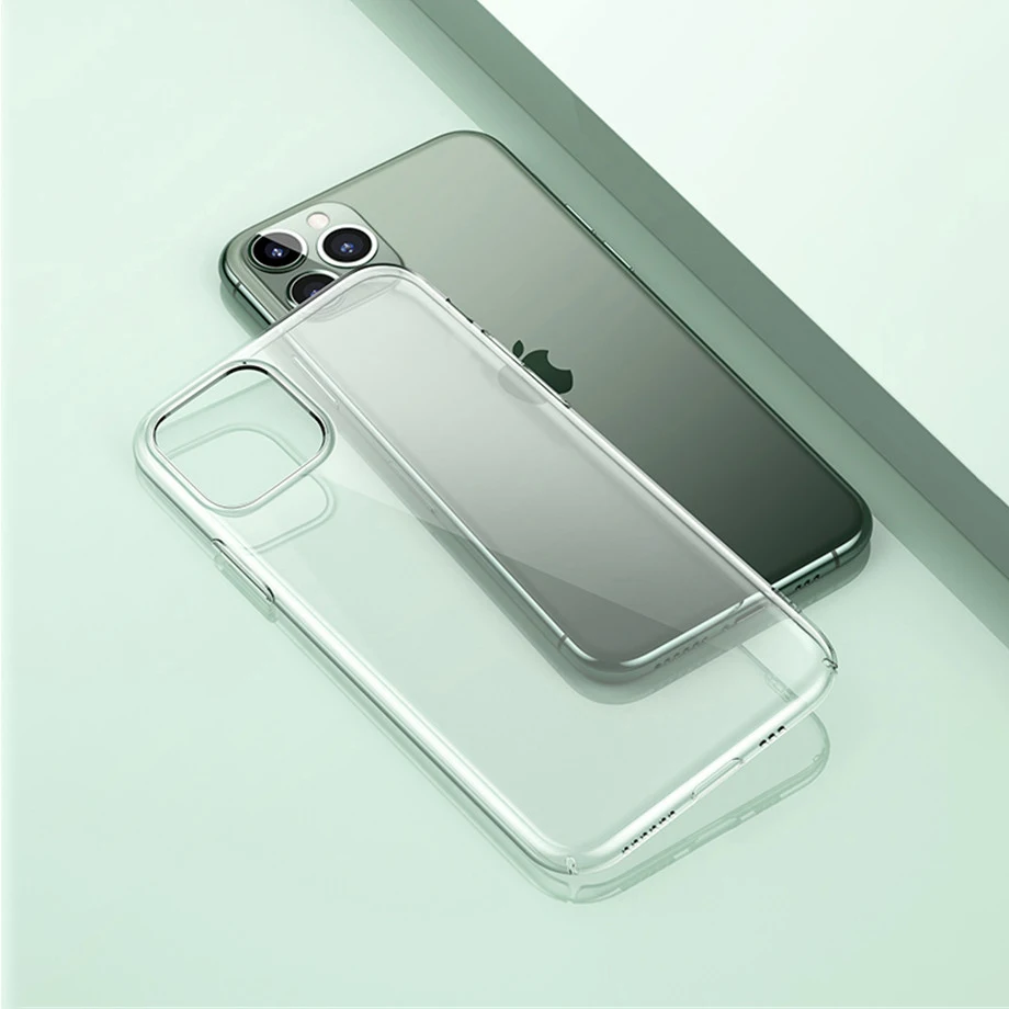 Тонкие прозрачные чехлы для iPhone 12 11 Pro Max X XS мягкий силиконовый чехол из ТПУ XR 7 8 6
