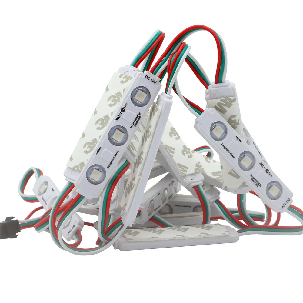 WS2811 2811 IC полноцветный светодиодный пиксельный модуль для литья под давлением DC12V