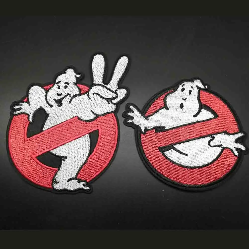 Большой размер Полный вышитый Железный На Ghostbusters Ghost нашивки кружевная ткань патч для Хэллоуина одежда оптом