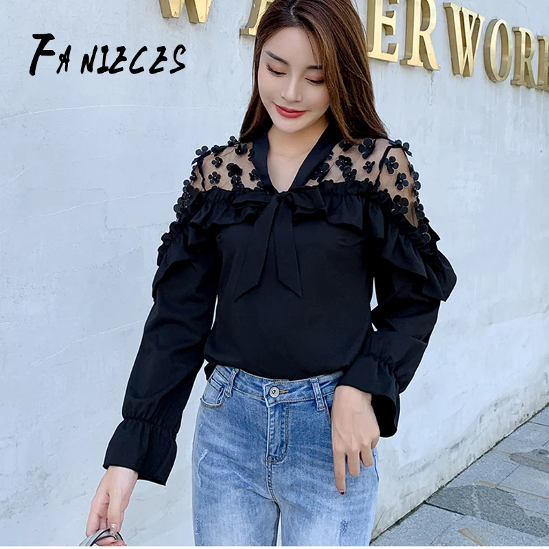 fashion woman blouses summer Autumn long sleeve women shirts white blouse tops office lady work wear blouse shirt blusas