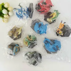 10 шт.компл. различные Мультяшные фигурки героев, 6-7 см, капсульные игрушки, подарки, украшения, Мультяшные аниме игрушки