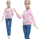 1 комплект, Одежда для куклы BJDBUS, розовая рубашка с узором пчелы, джинсовые брюки, повседневная спортивная одежда, одежда для девочек, аксессуары для куклы Барби, детская игрушка