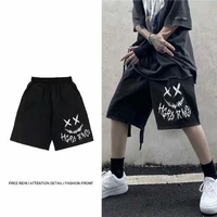 2021 new summer sports shorts men women loose korean students hip hop harajuku fifth straight pants hip hop grunge streetwear