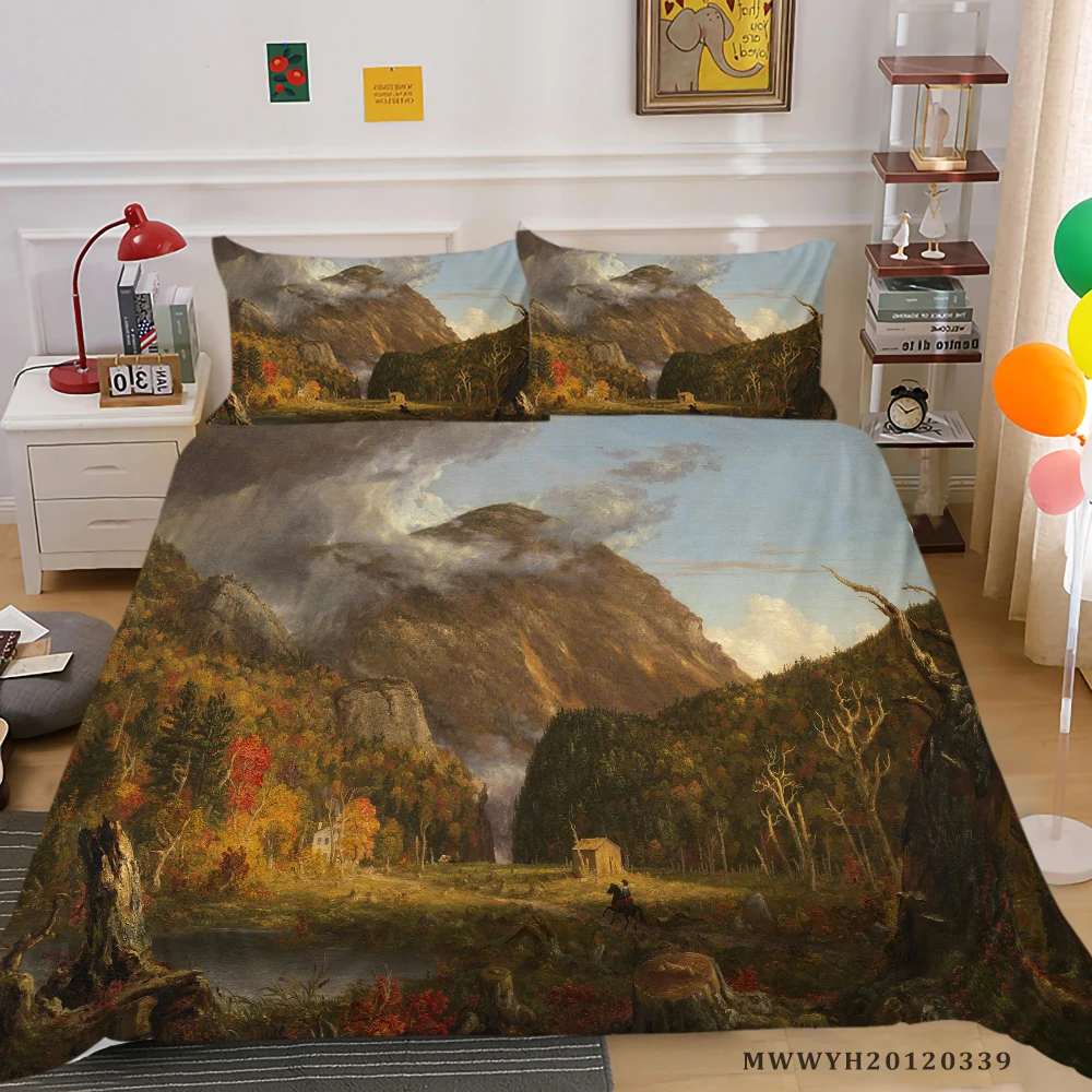 

Natural Landscape Bedding Set King Size Duvet Cover Set Queen Full Double Single Unique Design Bed Set Pillowcase