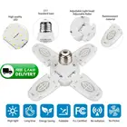 Супер ярсветодиодный ные лампы 38 Вт, промышленное светильник щение, E27, светодиодное освещение для гаража, деформируемая Складная Лампа для мастерской, гаража, дома