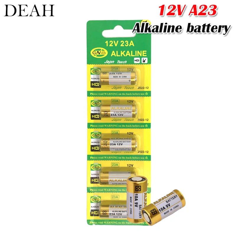 5 шт./лот щелочной Батарея 12V 23A 23GA 21/23 A23 A23S E23A EL12 MN21 MS21 V23GA MN21 L1028 RV08 GP23A K23A для пульт дистанционного управления дверным