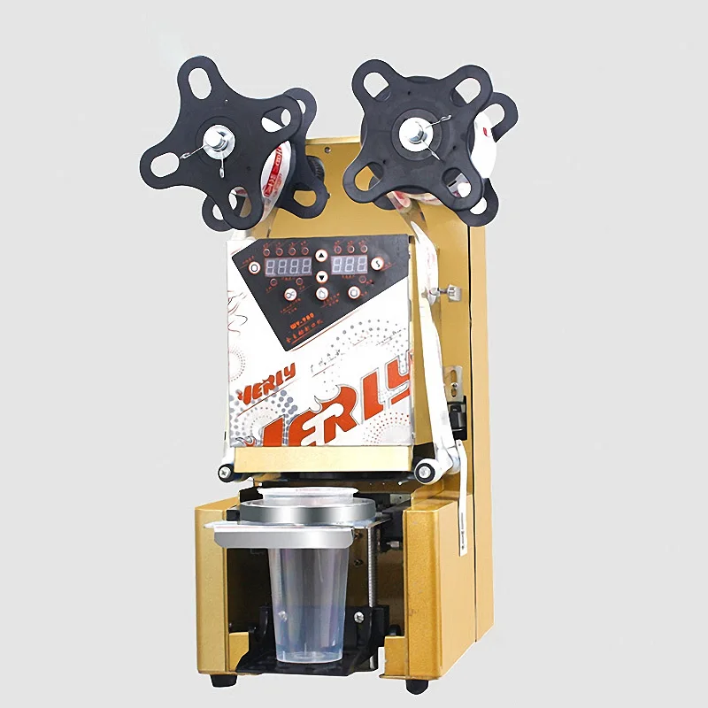 Коммерческий герметик для чашек молока чая герметичная машина полностью