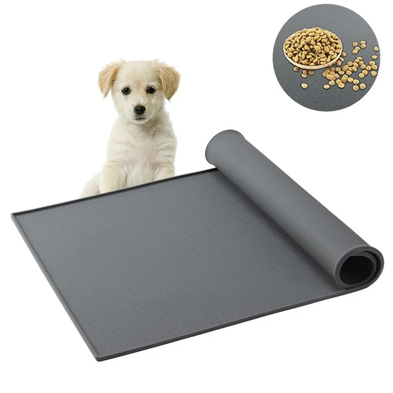 

Waterproof Pet Mat for Dog Cat Silicone Pet Food Pad Pet Bowl Drinking Mat Dog Feeding Placemat Easy Washing