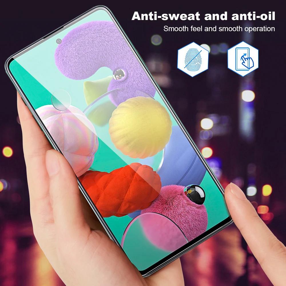 Новинка 9D полное покрытие закаленное стекло для samsung Galaxy A71 A51 Защита экрана