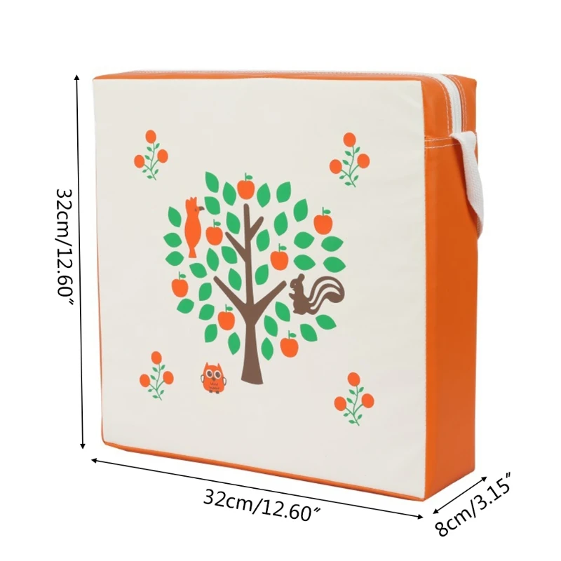 

Children Increased Chair Pad Baby Dining Cushion Adjustable Removable PU Leather Waterproof Highchair Seat Booster