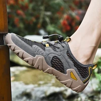 cross border wish amazon big yards men outdoor climbing shoes breathable mesh sneakers climbing the mountain on foot sneakers