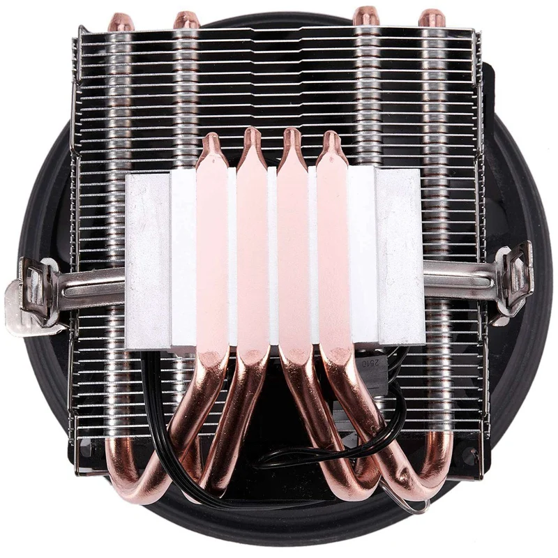 

4 Heatpipes CPU Cooler 3Pin PWM LED 90mm Cooling Fan Radiator Heatsink for LGA 1150/1151/1155/1156 for AMD