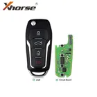 Супер дистанционный ключ Xhorse XEFO01EN для Ford Style Flip 4 кнопки встроенный супер чип английская версия 10 шт.лот