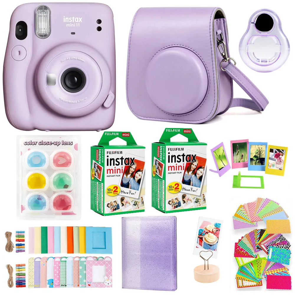 Fujifilm Instax Mini 11 набор для мгновенной камеры с Polaroid Film Paper Camera наплечный ремень
