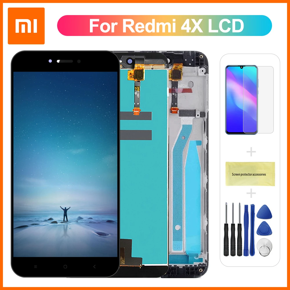 5 0 дюймов для Xiaomi Redmi 4X ЖК дисплей сенсорный экран дигитайзер сборка Замена с