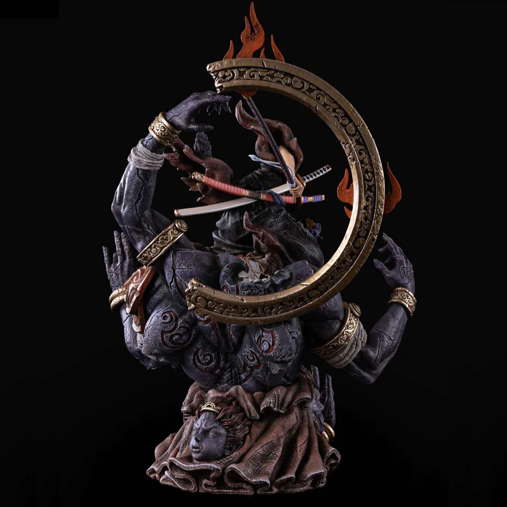 Аниме большой размер 52 см один кусок ророноа Зоро экшн-фигурка Луффи смола статуя