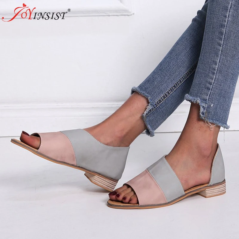 Сандалии женские ортопедические на плоской подошве удобные босоножки из