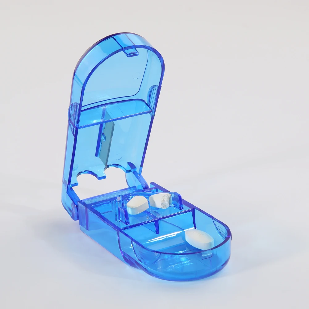 Portable Pill Cutter Splitter Divider Storage Box Medicine Tablets Holder Case | Красота и здоровье