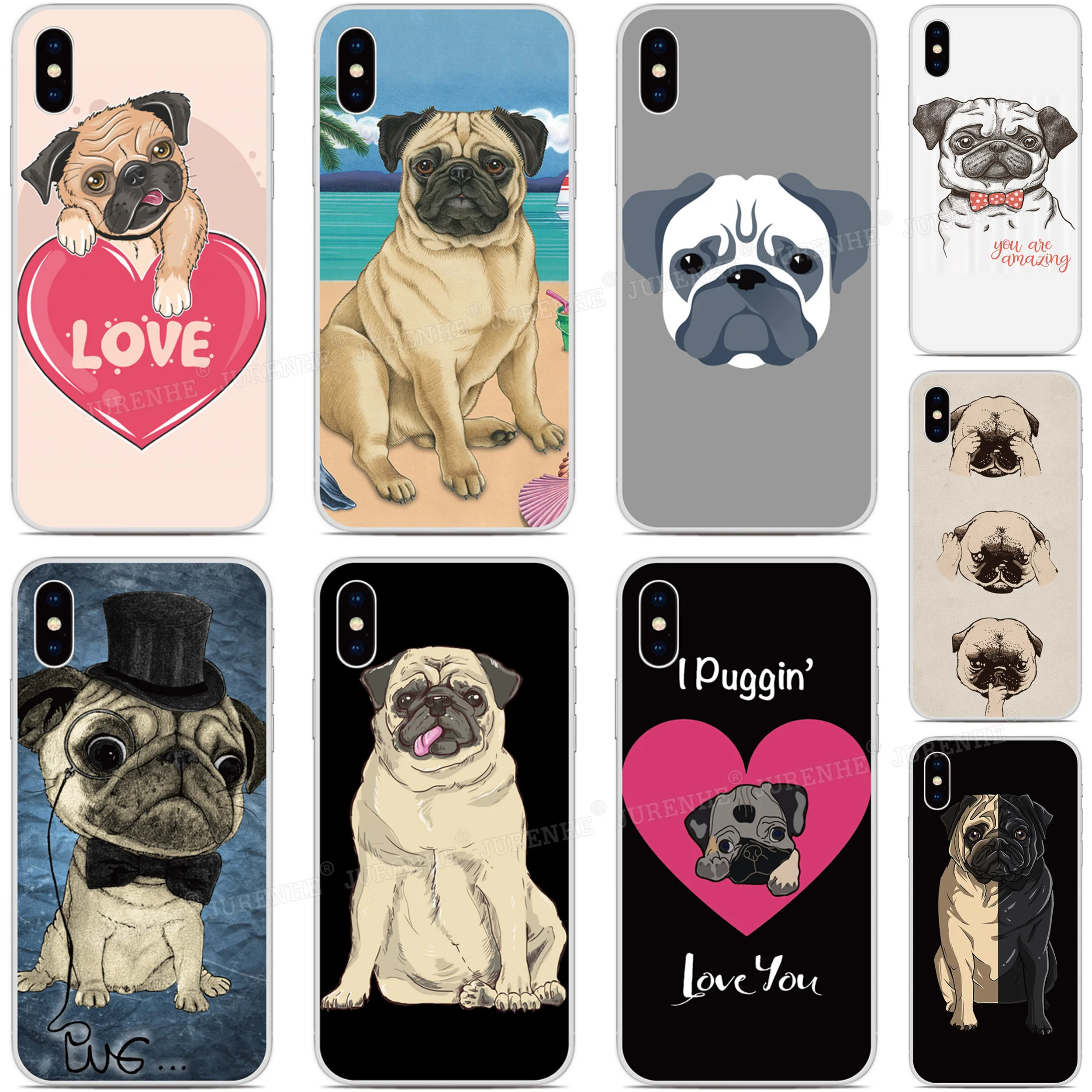 

Pug Puppy Dog Cover For Alcatel 3 3L 3V 3X 1 3C 1C 1X 1V 1S 2019 Soft TPU Case For Alcatel 1SE 1S 1V 3L 3C 1A 1B 2020 Phone Case