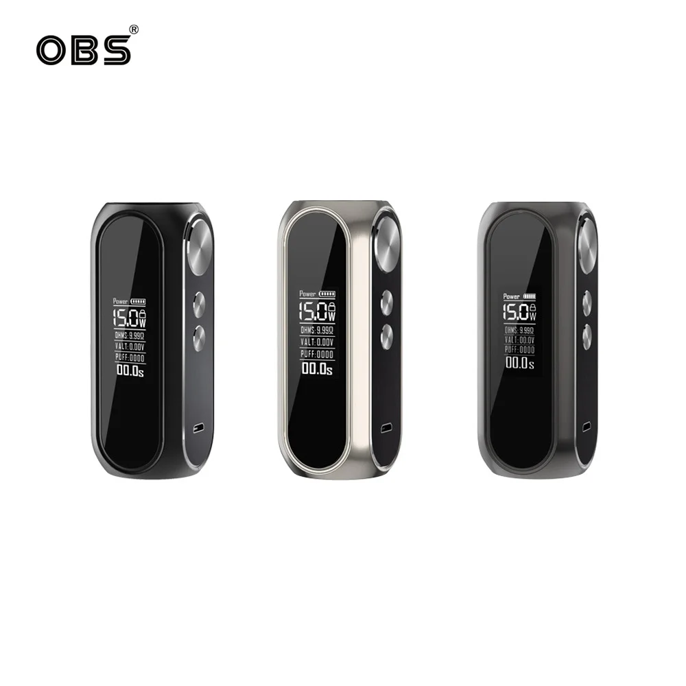 Оригинал OBS Cube-VW Box MOD встроенный аккумулятор 3000 мАч макс. 80 Вт Выход Advaced VW режим с