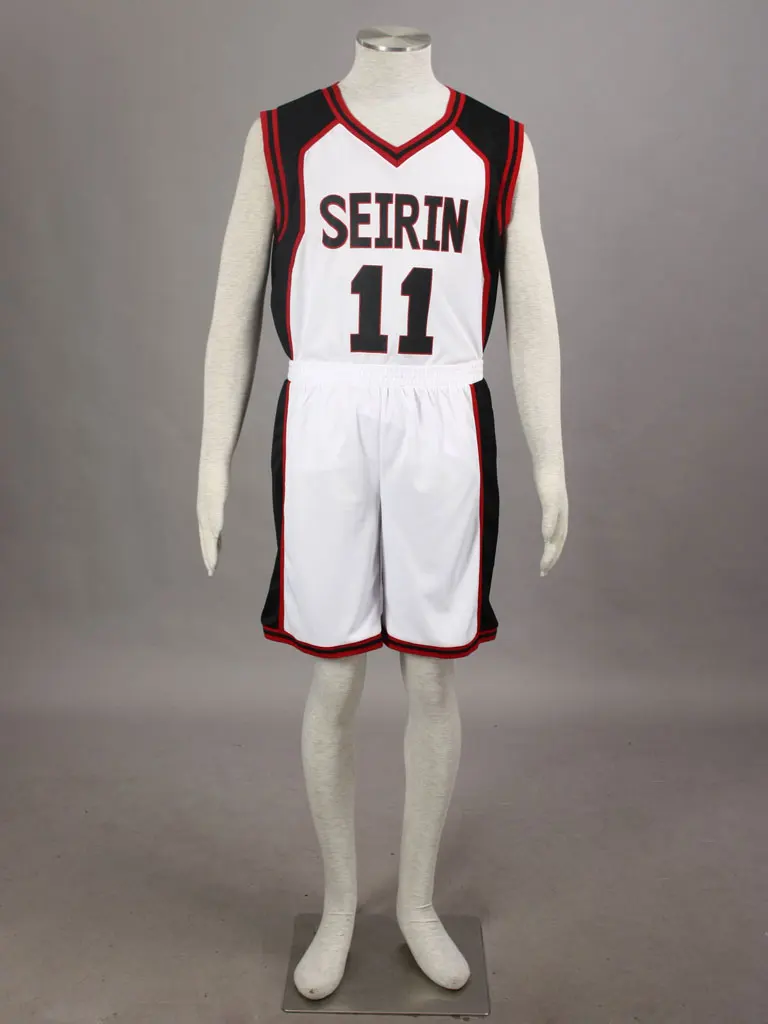 Kuroko no Basuke Basket SEIRIN white school basketball suit men's uniforms sport clothes No.11 Tetsuya cosplay costume | Тематическая