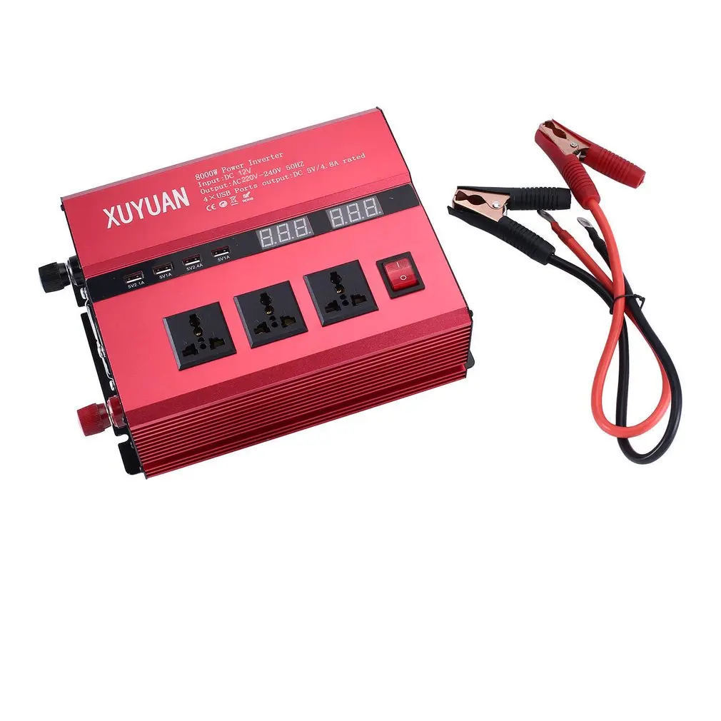 8000 Вт Солнечный инвертор USB светодиодный дисплей AC/DC синусоидальный