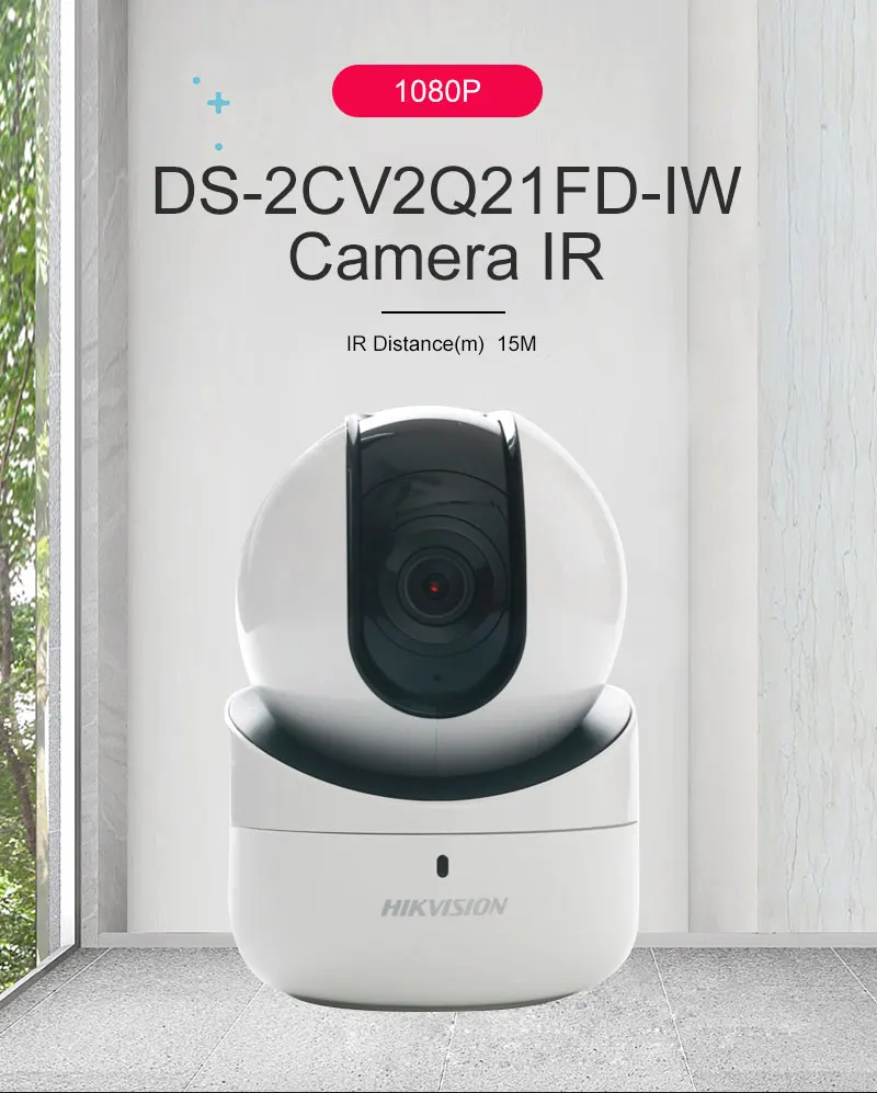 Hikvision DS-2CV2Q21FD-IW английская версия 2MP мини wi-fi PT встроенный микрофон и говорящая ip-камера EZVIZ для домашнего использования