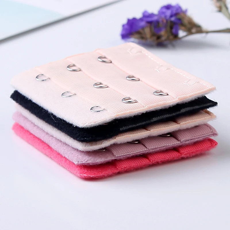 

10PC 7.5cm 3Rows4Hook Bra Extenders Strap Extension Strap Hook Adjustable Belt Buckle Intimates Sexy Women Underwear Accessories