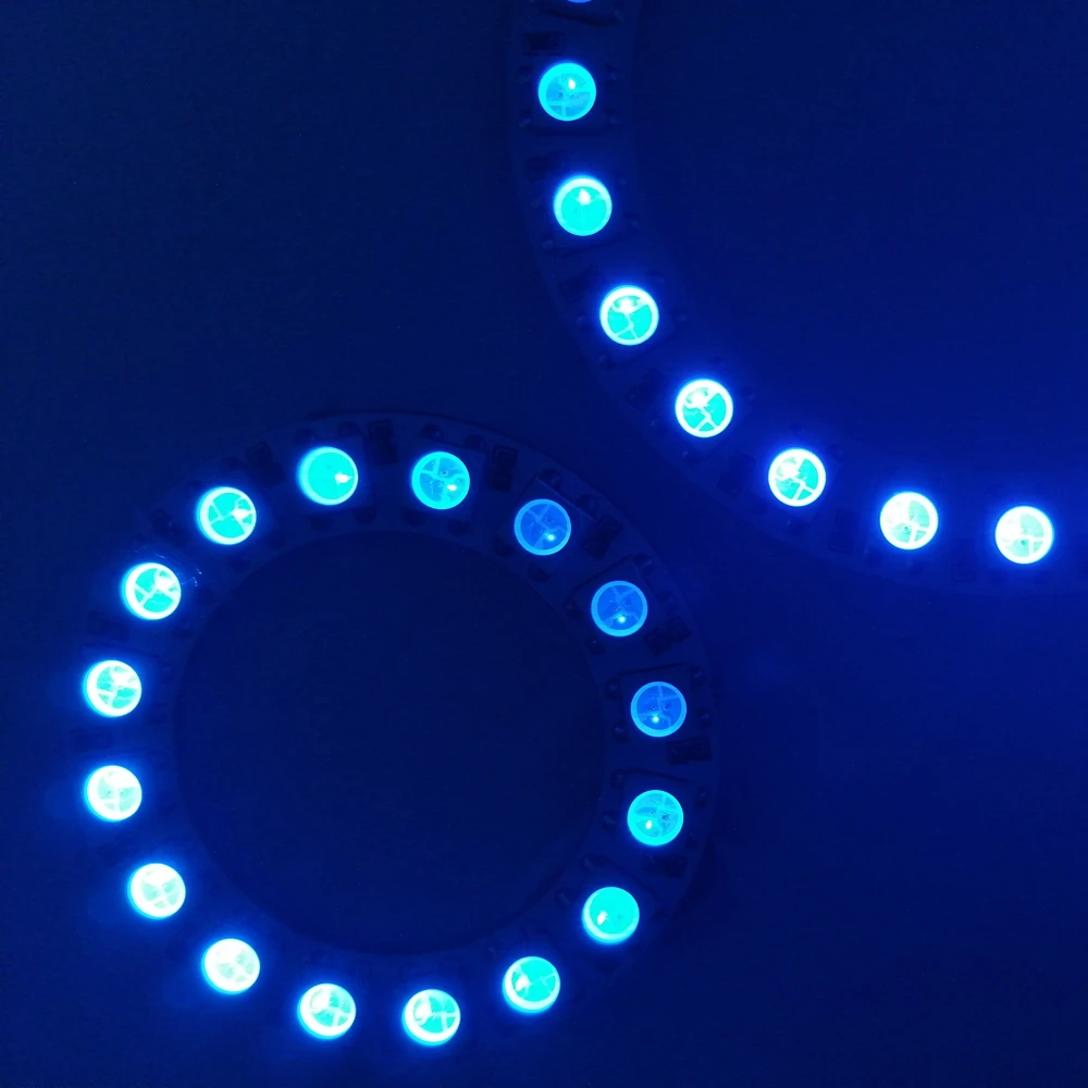 Комплект контроллеров WS2812B 8/16/24/35/45LED Light Ring с 21Key индивидуальной адресацией ИС