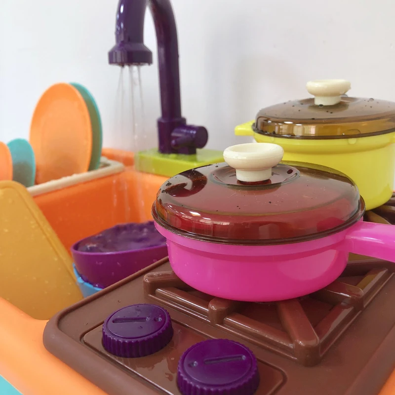 Игрушка для кухни игрушки детей имитация автоматическая мойка кухонная раковина