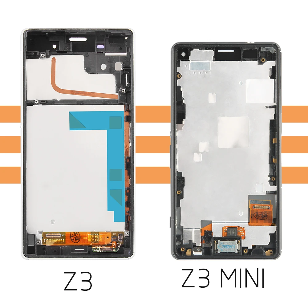 Оригинальный дисплей для SONY Xperia Z3 Compact рамка Mini D5803 D5833 сменный LCD D6603 D6633|screen for sony