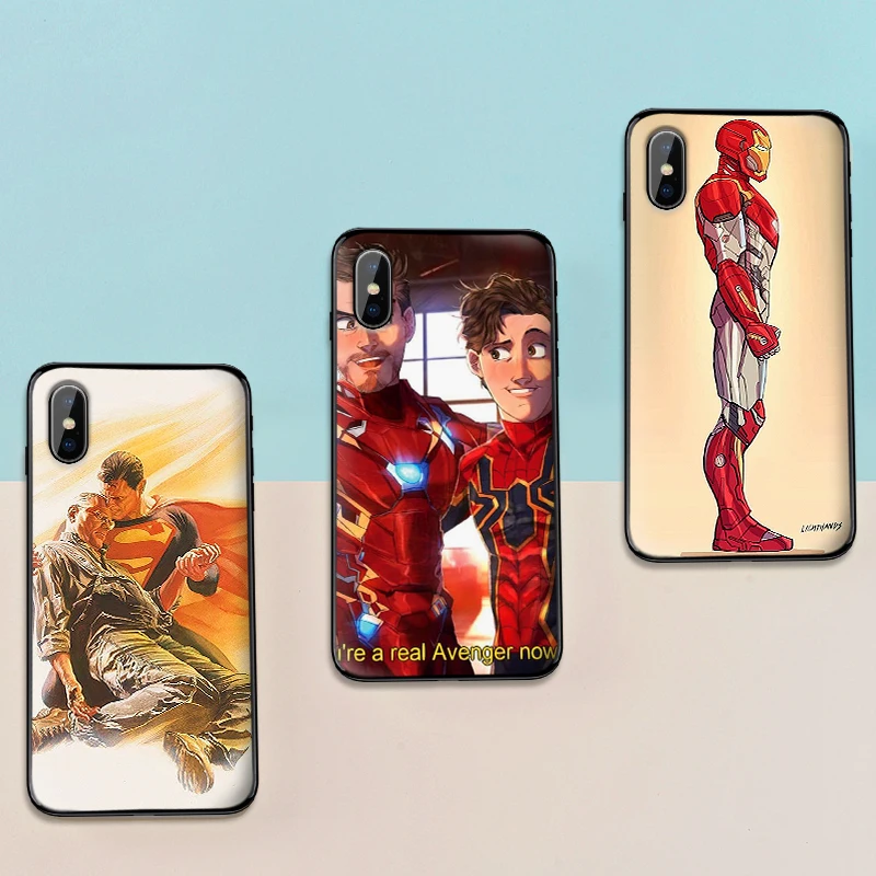 Чехол для IPhone Xr Xs Xsmax X 6 6s 7 8 Plus Marvel Avengers XS Max 9 силиконовая лента Capa | Мобильные