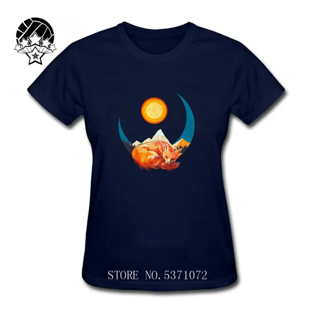 Женская одежда в стиле Харадзюку с изображением спящей лисы 2020 белая женская