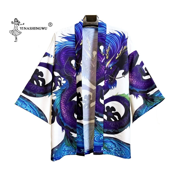 

Kimonos Japanese Kimono Woman Man Cardigan Cosplay Shirt Blouse for Women Japanese Yukata Asian Female Summer Beach Kimono New