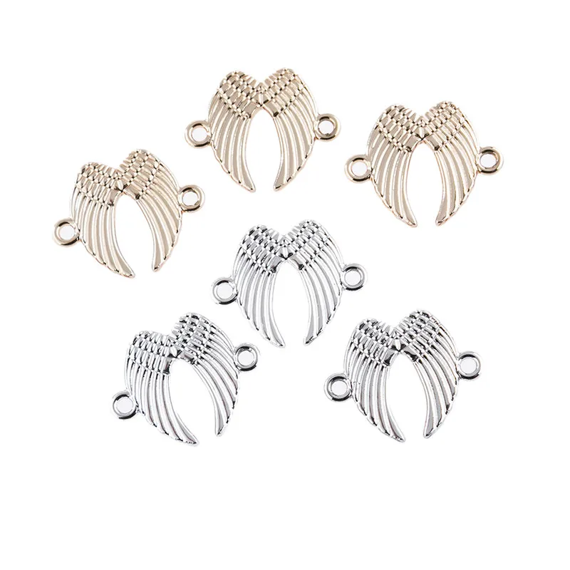 

10pcs/lot Angel Wings Bracelets Connection Charm Pendants Jewelry Making Findings DIY Charms Handmade Accessories