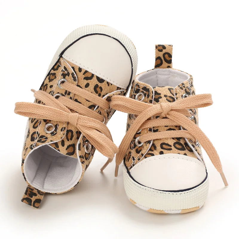 

Hot Sale Baby Toddler Shoes Newborn Spring Rubber-soled Shoes Non-slip 0-1 Year Old Canvas Cotton Soft Crib Shoes Gift