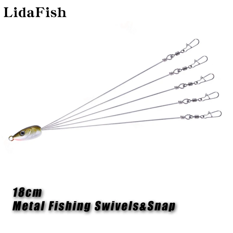 

LIDAFISH 1Pcs Metal Fishing Lure Group Attack High-quality Freshwater Perch Bionic Small Fish Fake Bait Accessories