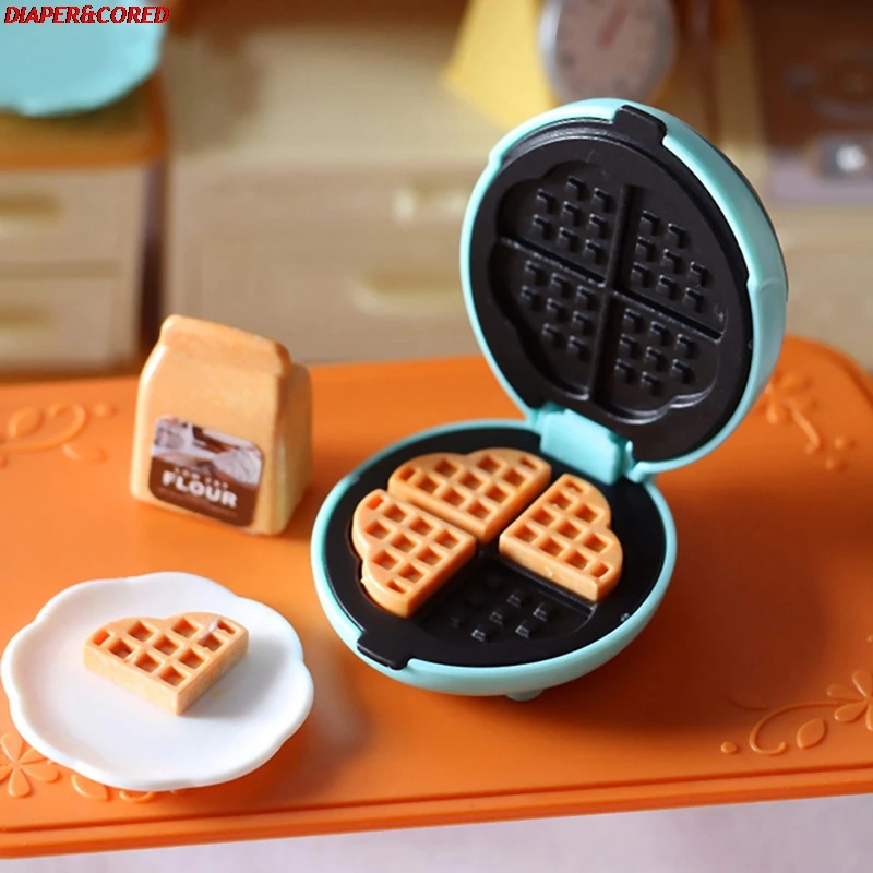 

1set Electric Oven For Barbies Blyth Kitchen Furniture Decration Accessories 1/6 Scale Dollhouse Miniature Food Mini Bread Maker