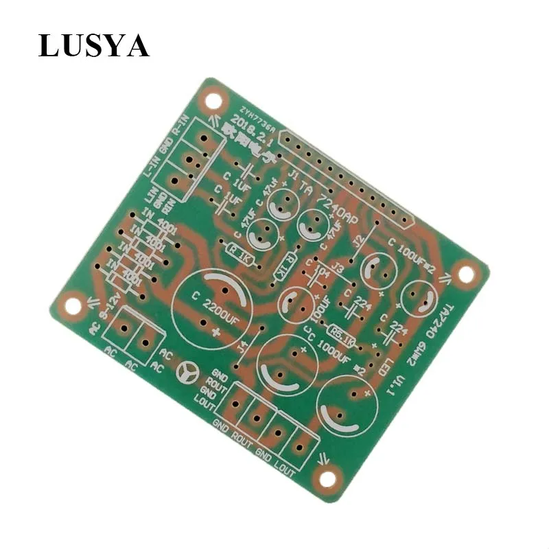 Плата усилителя мощности Lusya TA7240 2 0 печатная плата 68 мм x 57 T0070|Усилители мощности| |