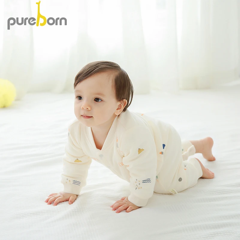 Детский комбинезон Pureborn зимняя одежда для маленьких девочек с