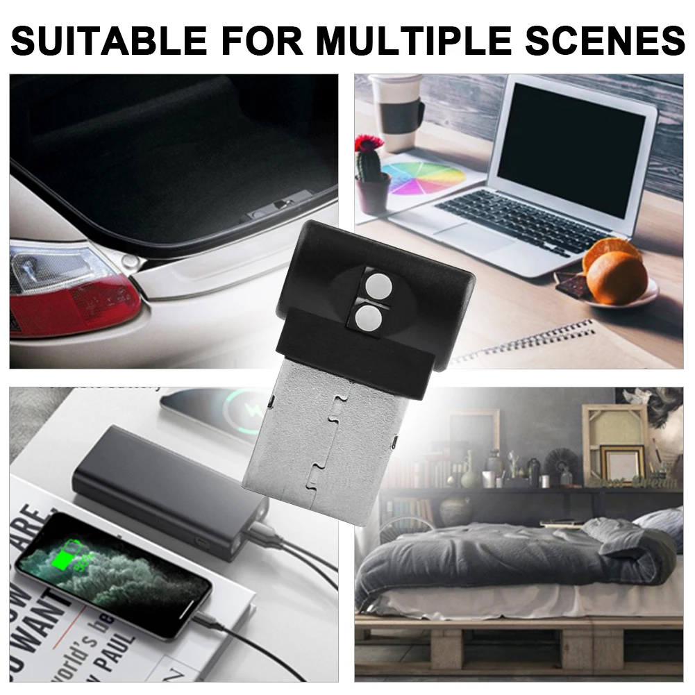 7 цветов изменить мини-usb зарядное устройство для авто с контрастным светильник