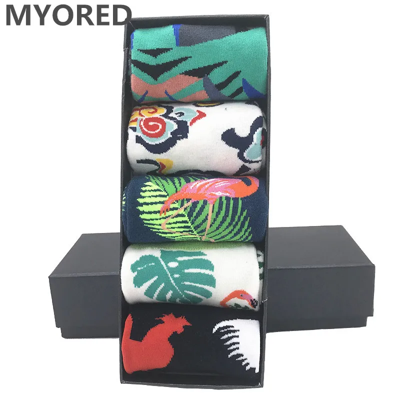 Носки MYORED для мужчин и женщин модные смешные носки унисекс с рисунком гусиных