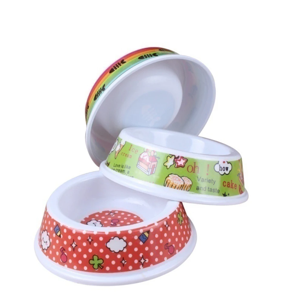 1 шт. портативная цветная чаша для домашних животных собаки кошки кормушка воды