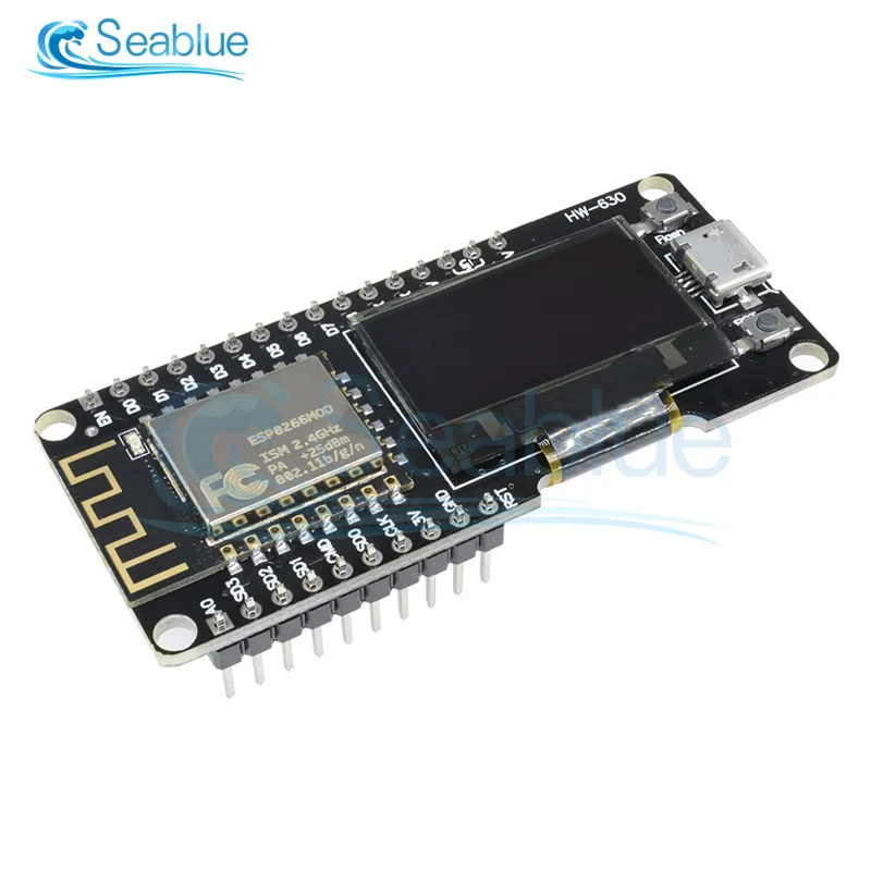 For Wemos NodeMCU ESP8266 ESP-12F 0.96 inch OLED Display WIFI Module Wireless CP2102 Development Board Micro USB Entrance | Инструменты