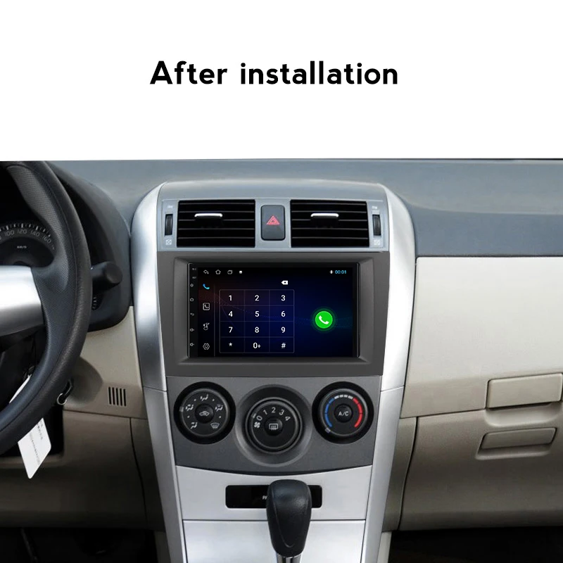 Автомобильный видеорегистратор для Toyota Corolla E140/150 gps 2007-2013 Android 2 din навигация