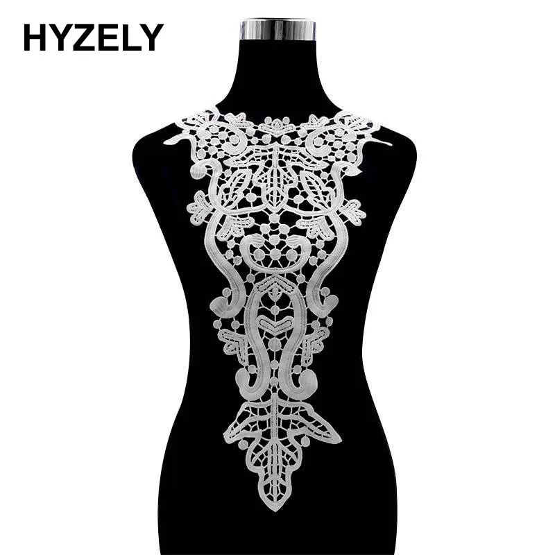 1 шт. белый черный красный цветочный кружевной воротник для декольте отделка