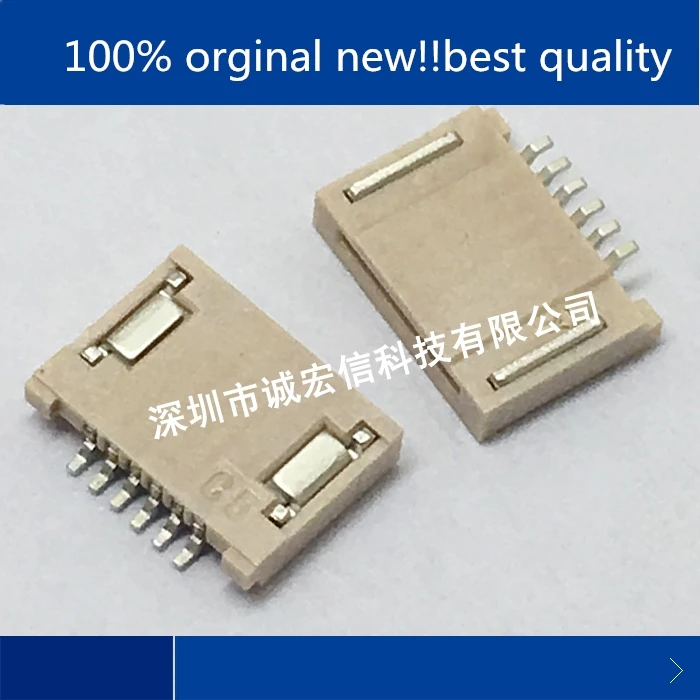 

10pcs 100% orginal new real stock 51281-0694 0512810694 0.5MM 6P double contact socket connector